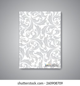 Modern abstract template layout for brochure in the style of Baroque, magazine, flyer, booklet, cover or report in A4 size for your design and your text . Vector Illustration