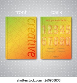 Modern abstract template layout for brochure, magazine, flyer, booklet, cover or report in A4 size for your design and your text . Vector Illustration