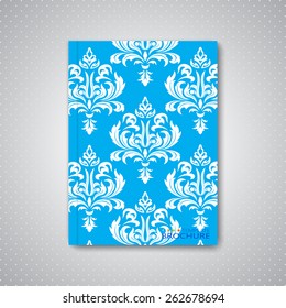 Modern abstract template layout for brochure, magazine, flyer, booklet, cover or report in A4 size for your design and your text . Vector Illustration