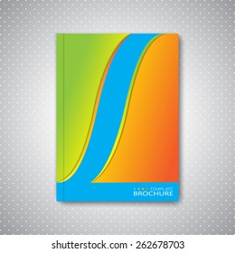 Modern abstract template layout for brochure, magazine, flyer, booklet, cover or report in A4 size for your design and your text . Vector Illustration