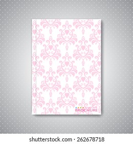 Modern abstract template layout for brochure, magazine, flyer, booklet, cover or report in A4 size for your design and your text . Vector Illustration