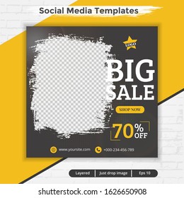 modern abstract template post for social media ads