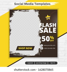 modern abstract template post for social media ads