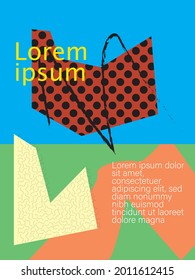 Modern abstract template, poster, flyer, all item isolate, editable