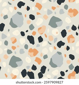 Modern Abstract Terrazzo Seamless Pattern