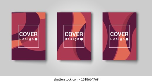 Modern abstract themed cover design with geometric patterns and three color choices. Good for the cover of books, magazines, and other products