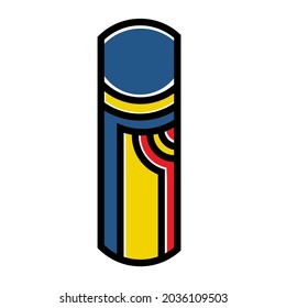 vector de skateboard abstracto moderno