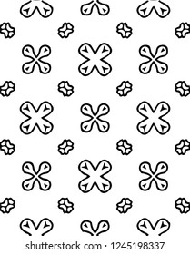 Modern abstract tile zentangle vector pattern decorative shape design