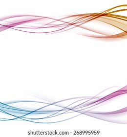 Modern abstract transparent background with lines. Vector illustration