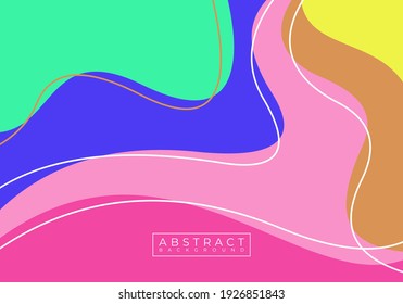 Modern abstract trendy background. Great design for postcard, banner, brochure, wall decoration.