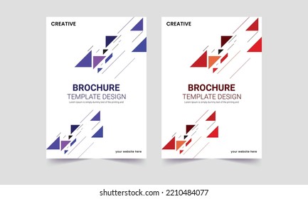 Moderne abstrakte Triangle-Broschüre, Broschüre, Jahresbericht, Magazin, Poster, Portfolio, Flyer, Broschüre, A4