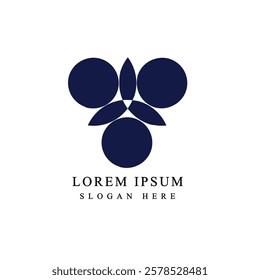modern abstract triangle logo design vector template