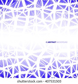 Modern abstract triangle made with lines. Vector illustration EPS 10.