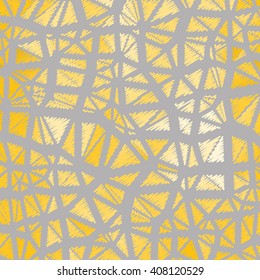 Modern abstract triangle made with lines. Vector illustration EPS 10.