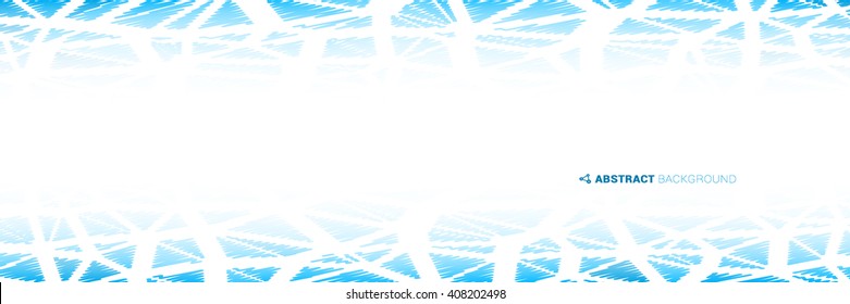 Modern abstract triangle made with lines. Vector illustration EPS 10.