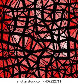 Modern abstract triangle made with lines. Vector illustration EPS 10.