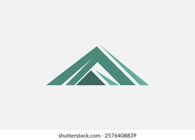 Modern abstract triangle mountain logo