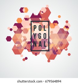 Modern abstract triangular background. Geometric vector illustration.