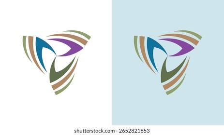 Design moderno do logotipo do círculo tribal abstrato na terra, ícone do vetor geométrico para branding, identidade de negócios, web, aplicativo, marketing, empresa criativa, emblema elegante e uso de design gráfico profissional