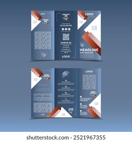 Diseño de Plantilla de folleto trifold Abstractas moderno
