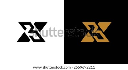 Modern Abstract Triple X Logo Design with Geometric Elements