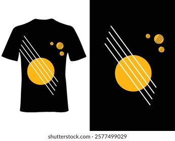  Modern abstract t-shirt design for both men and women