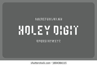 Modern abstract typography alphabet. Vector of font typeface a to z. 