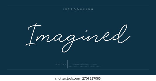 Modern abstract typography. Technology font style. Futuristic alphabet design. Vector illustration words