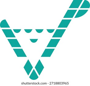 Moderno diseño Abstractas de la letra V y de la onda del logotipo