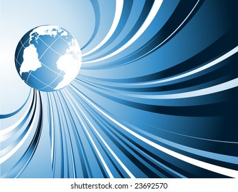 modern abstract vector backdrop with globe