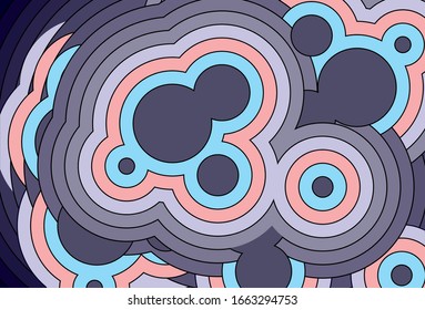 
Modern abstract vector background of colored circles. For frames, covers, business cards, banners, wall decor, posters, sites, posts on social networks,. Vector illustration