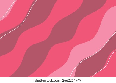 A modern abstract vector background featuring flowing wavy lines in shades of red and white, ideal for banners or as a dynamic graphic element. 