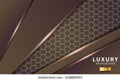 modern abstract vector background with line on hexagon texture.