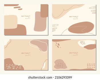 Modern abstract vector backgrounds.minimal trendy style. various shapes set up design templates good for background  card greeting wallpaper brochure flier invitation and other. vector illustration
