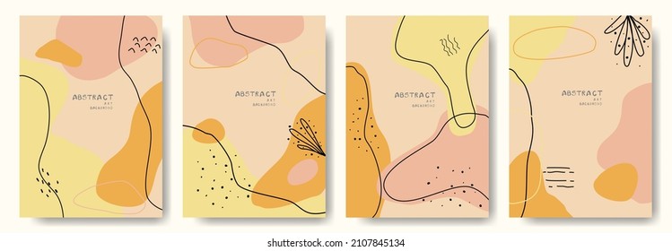 Modern abstract vector backgrounds.minimal trendy style. various shapes set up design templates good for background  card greeting wallpaper brochure flier invitation and other. vector illustration
