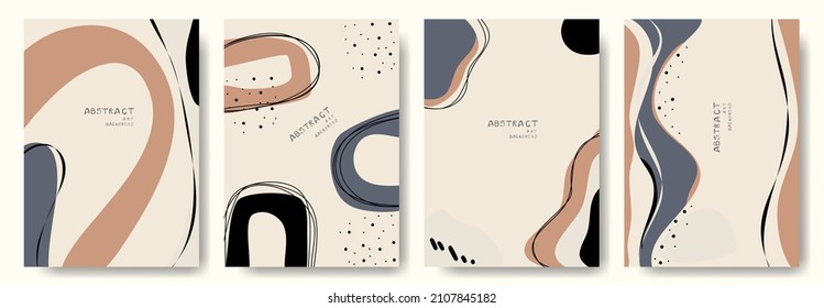 Modern abstract vector backgrounds.minimal trendy style. various shapes set up design templates good for background  card greeting wallpaper brochure flier invitation and other. vector illustration