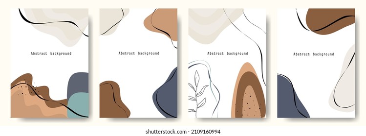 Moderno y abstracto fondo vectorial. minimalista estilo de moda. varias formas configuran plantillas de diseño adecuadas para la invitación de volante de papel pintado de fondo para tarjetas de fondo y otras. ilustración vectorial