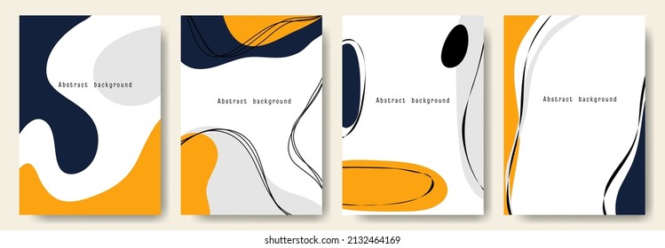 Modern abstract vector backgrounds.minimal trendy style. various shapes set up design templates good for background  card greeting wallpaper brochure flier invitation and other. vector illustration