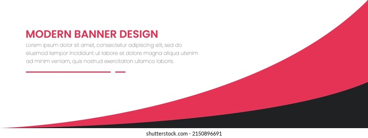 Modern abstract vector banner background design