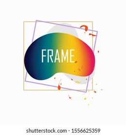 Modern abstract vector banner design. Flat geometric shape design style. Template ready for use in web