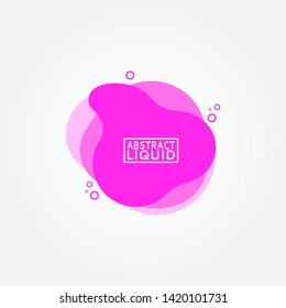Modern abstract vector banner. Flat geometric liquid form with various colors. Modern vector template, Template for the design of a logo, flyer or presentation. EPS 10