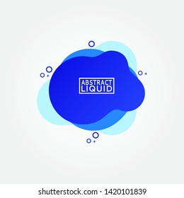 Modern abstract vector banner. Flat geometric liquid form with various colors. Modern vector template, Template for the design of a logo, flyer or presentation. EPS 10