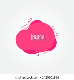 Modern abstract vector banner. Flat geometric liquid form with various colors. Modern vector template, Template for the design of a logo, flyer or presentation. EPS 10