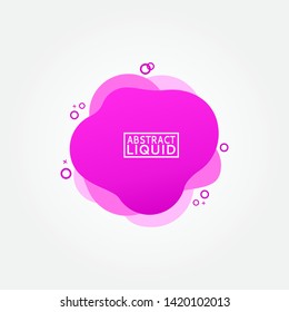 Modern abstract vector banner. Flat geometric liquid form with various colors. Modern vector template, Template for the design of a logo, flyer or presentation. EPS 10