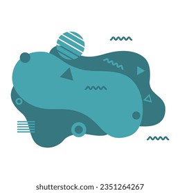 modern abstract vector banner flat design element. in blue and eps 10 format.