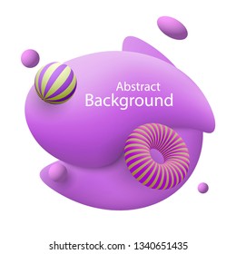 Modern abstract vector banner. Geometric shapes in different colors.