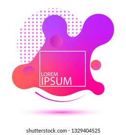Modern abstract vector banner set. Gradient abstract banners with flowing liquid shapes. Template for the design of a logo, flyer or presentation.