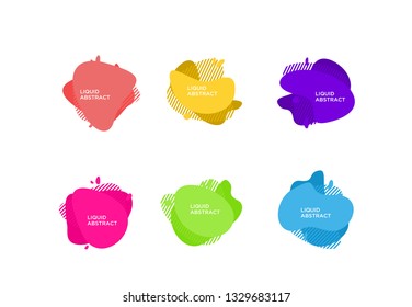 	
Modern abstract vector banner set. Flat geometric liquid form with various colors. Modern vector template, Template for the design of a logo, flyer or presentation. EPS 10