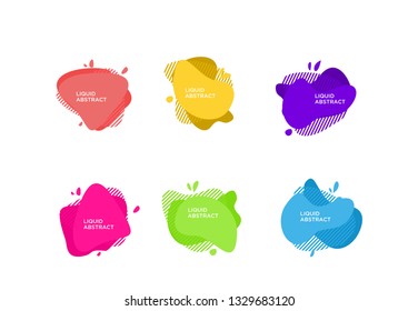 	
Modern abstract vector banner set. Flat geometric liquid form with various colors. Modern vector template, Template for the design of a logo, flyer or presentation. EPS 10