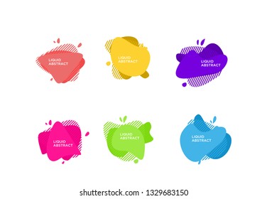 	
Modern abstract vector banner set. Flat geometric liquid form with various colors. Modern vector template, Template for the design of a logo, flyer or presentation. EPS 10